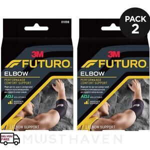 Futuro - 2 Pack - Elbow Precision Fit Elbow Support Black Adjustable